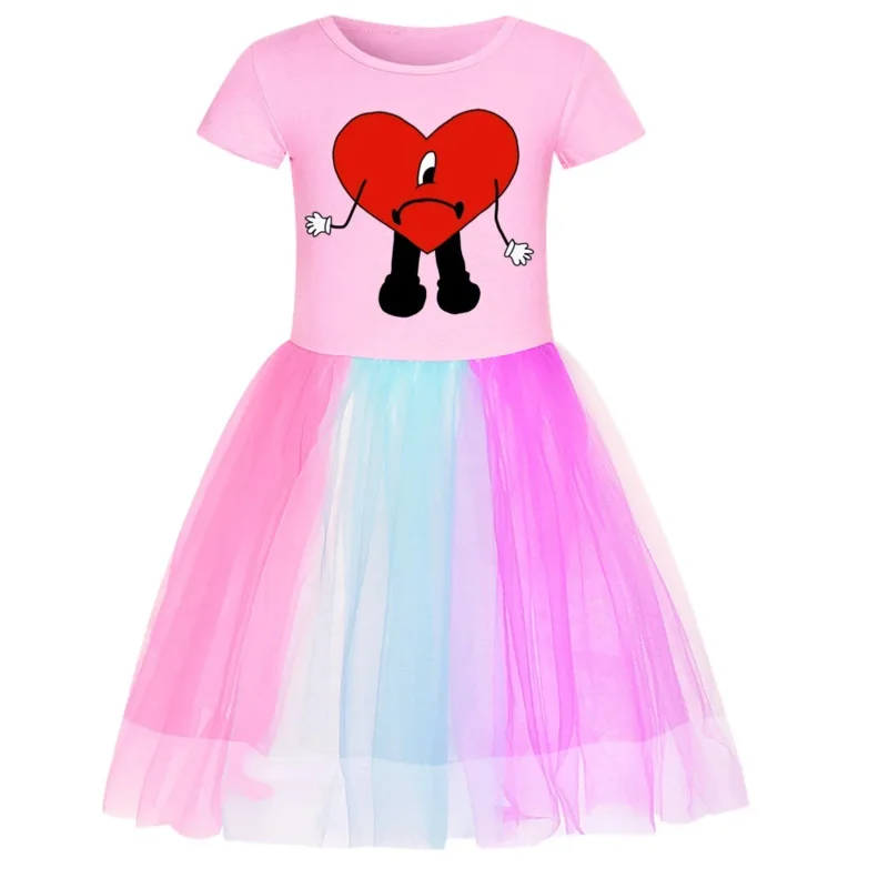 AIAI 2025 أطفال بنات ملابس طفلة Un Verano Sin Ti Bad الأرنب فساتين الكرتون الأطفال الرياضة فستان كاجوال زي ل 3-8 سنوات #1