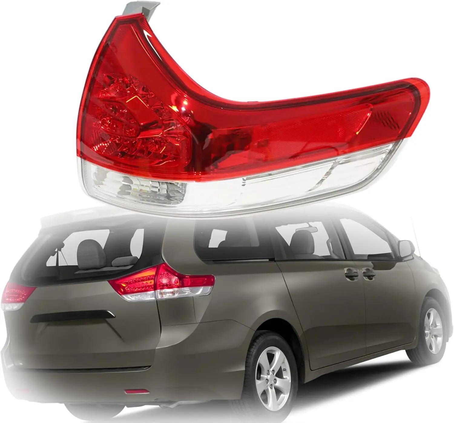 

Right Tail Light Assembly Replacement for Sienna 2011 2012 2013 2014 Rear Taillight Outer Passenger Side