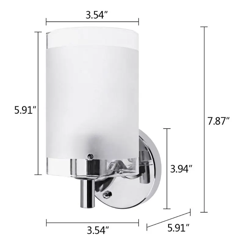 Imagem -06 - Conduziu a Luz Parede Moderna Vidro Decorativo Iluminação Arandela Luminária Lam Dropshipping Ac85265v E27