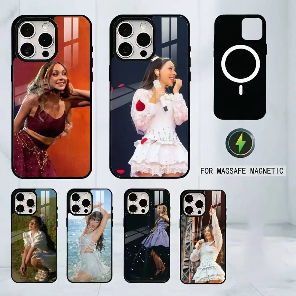 A-Ayliva Singer Phone Case For iPhone17,16,15,14,13,12,11 Plus,Pro Magnetic with Magsafe Wireless Charging