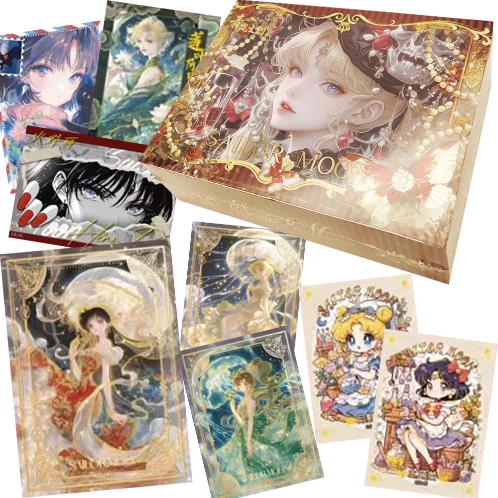

Sailor Moon Collection Cards Chibiusa Tenoh Haruka Gorgeous and Elegant Anime Characters Rare Creative Cards Family Table Toys