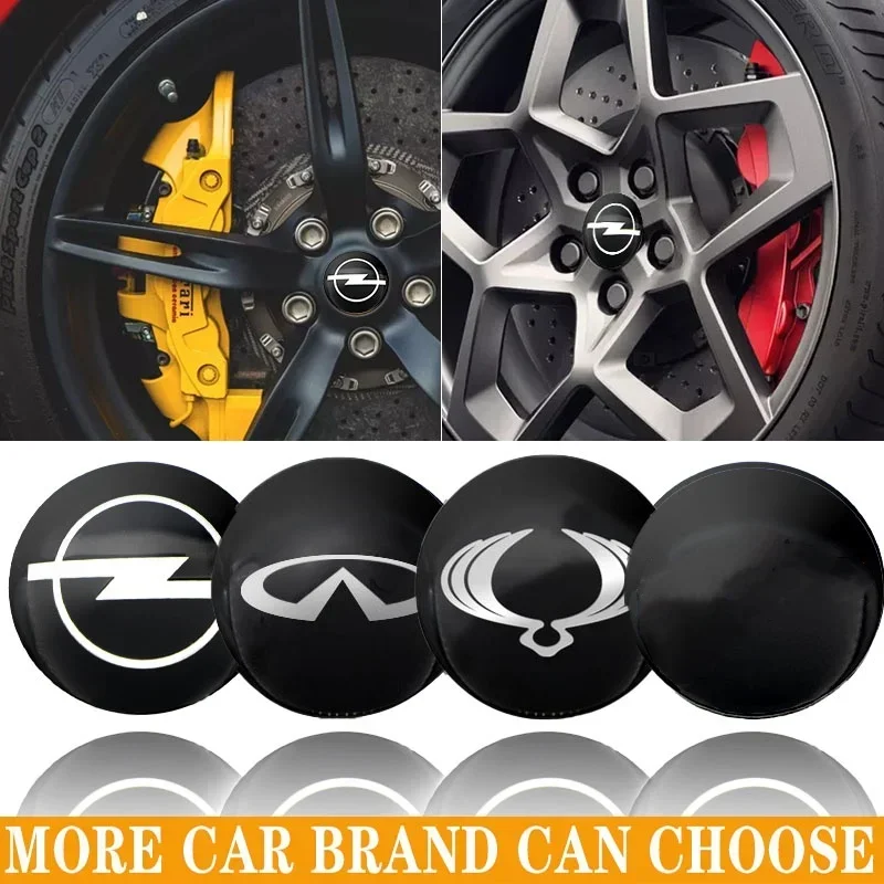 4pcs 56mm Car Wheel Center Hub Cap Rim Cover Emblem Stickers for Renault Porsche Toyota Nissan Buick Volvo Ford Mazda Audi mini