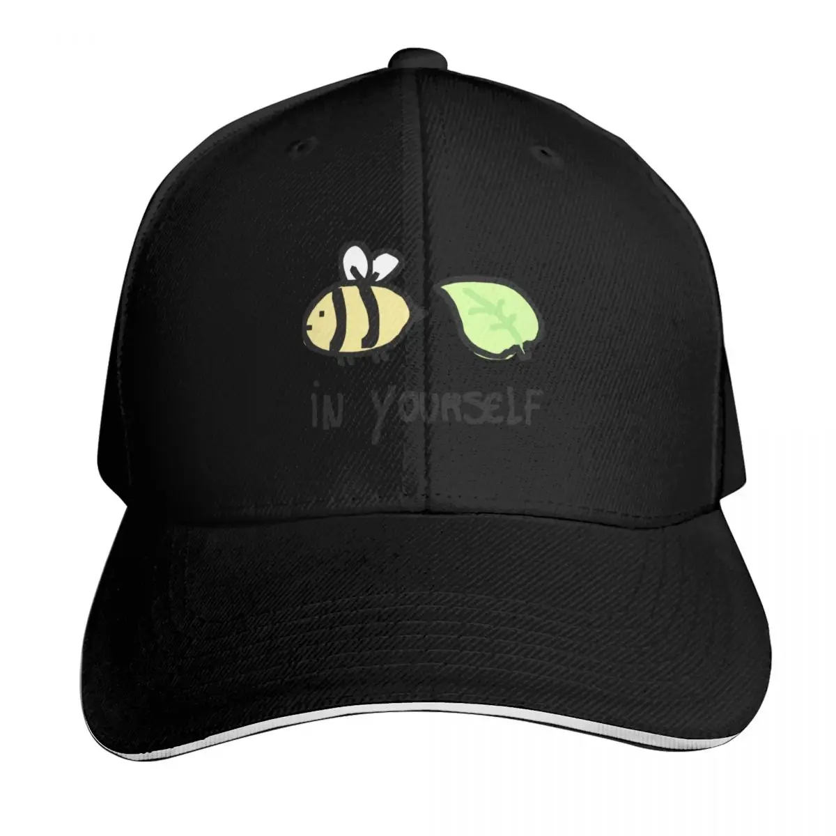 bee leaf in yourself Baseball Cap Summer Beach Travel Streetwear Hip Hop Trendy Vintage Retro Embroidered