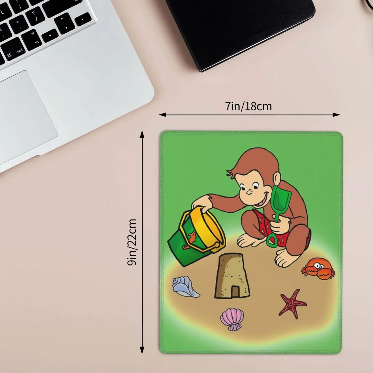 Curious George Summer 7x9 in 22x18 cm Mouse Pad Computer Keyboard Mouse MatGamer PC Laptop Desk Mat OfficeAccessories Table Mats