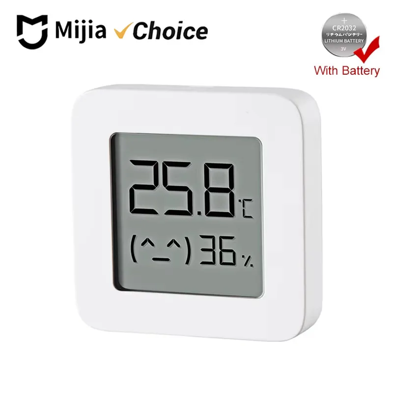 Termómetro Bluetooth Mijia 2, Termómetro Higrómetro Digital Eléctrico Inteligente Inalámbrico, Funciona con la Aplicación Mijia