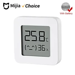Mijia 블루투스 온도계 2 무선 스마트 전기 디지털 습도계 온도계 Mijia 앱과 호환