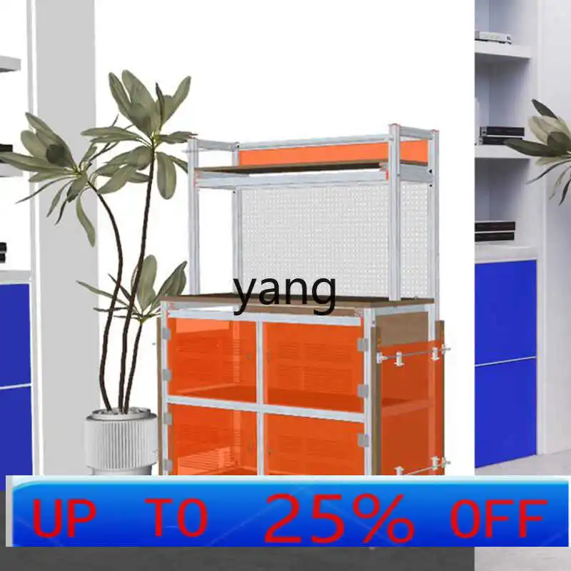 

Ltt light luxury modern aluminum profile locker floor display cabinet small apartment dining side storage cabinet