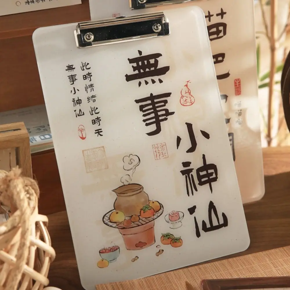 

Memo Clip Board A4 File Clipboard Box Case Large Capacity A4 File Organizer Cat Writing Clipboard File Storage Plastic