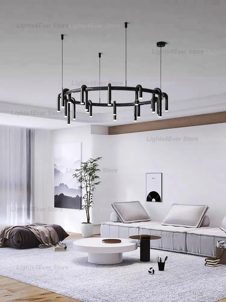 

Italy Art Minimalist Red U Design 1105 Ceiling Pendant Light Elegant Lustre Design Home Decor LED Dimmable Lamps For Dining Room