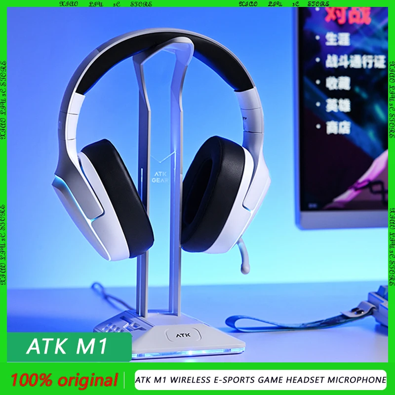 

ATK M1 Wireless E-sports Headset with Microphone Virtual 7.1 Surround Sound Three Mode Customizable Headworn Computer Peripheral