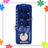 MOOER A7 Ambiance Reverb Guitarra Effect Pedal Buffer Bypass Built-in 7 Reverb Effects Infinite Trail Function Pedal Guitar Part