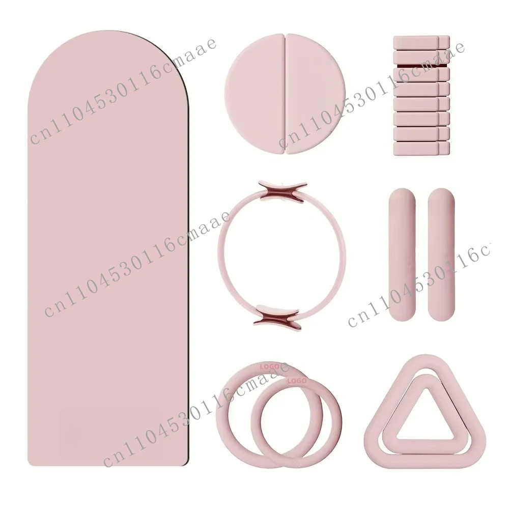 Logo Portable Silicone Dumbbell Set Bracelet Curved Long Pole Home Gym Yoga Pilates Accessories