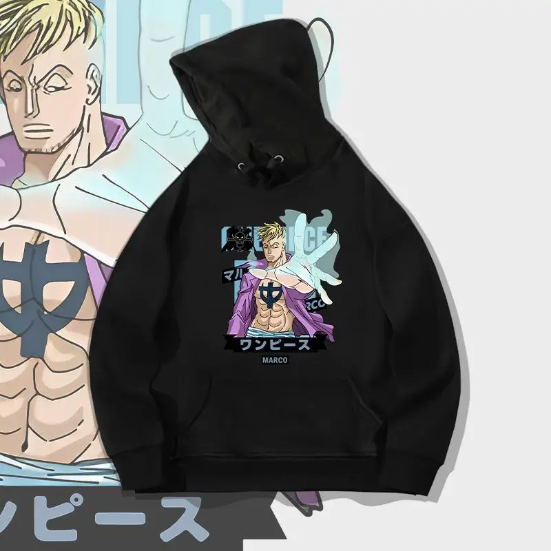 

ONE PIECE Undead Bird Marco свитер с капюшоном для мужчин и женщин толстовка с длинными рукавами свободная осенне-зимняя куртка аниме Nautical King