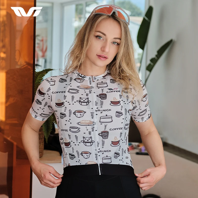 

ROCKBROS TVI Women Bicycle T-shirts Summer Breathable Quick Dry Short Sleeves Bike Jerseys MTB Road Sports Cycling Tops T-shirt