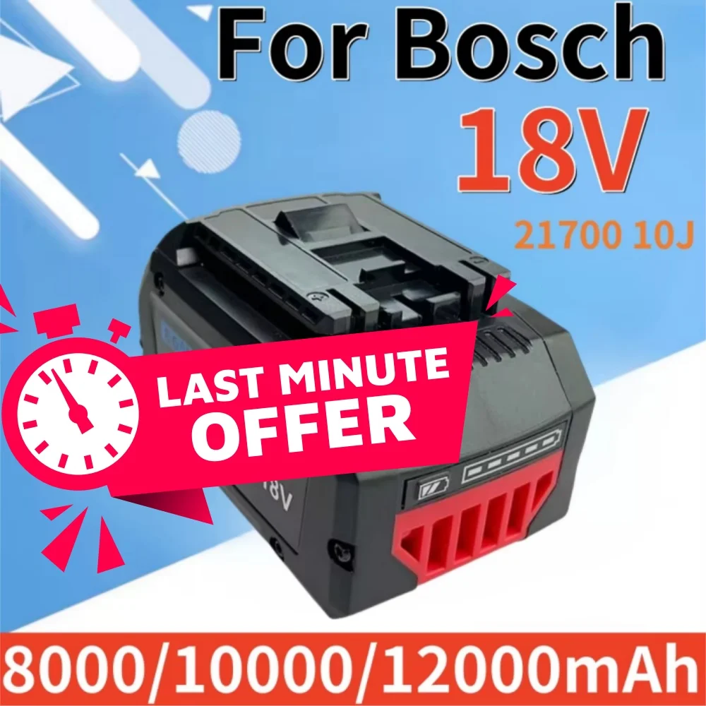 10Ah ProCORE Replacement Battery High Power 5C Cell for Bosch 18V Cordless Tools BAT609 BAT618 GBA18V 21700