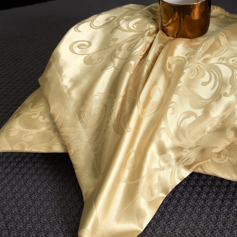 European Satin Jacquard Pillowcase Exquisite Breathable Solid Pillow Cases for Hot Sleepers Summer Autumn Cooling Feel Bedding view 4