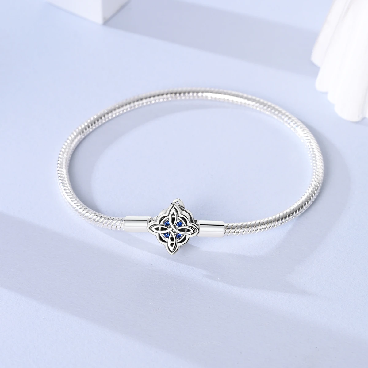 925 Sterling Silber Original Schlangenkette Herzverschluss Perlen-Sicherheitskette Armbänder Passend für Charms DIY Schmuck für Frauen – Detail 14