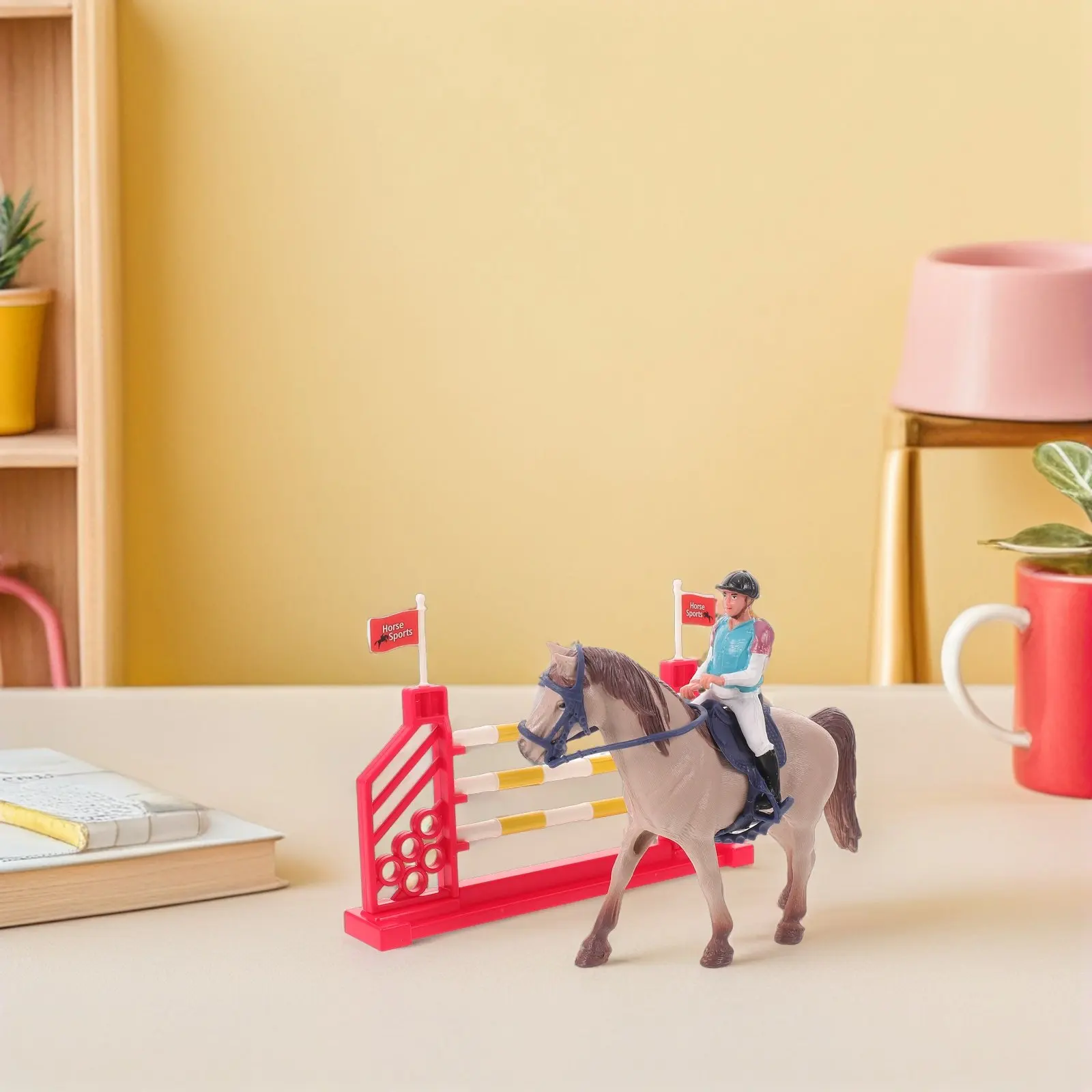 Sophisticated Bronze Finish Equestrian Horse Statue Realistic Pose for Modern Farmhouse Loft Decor Living Room Bookshelf