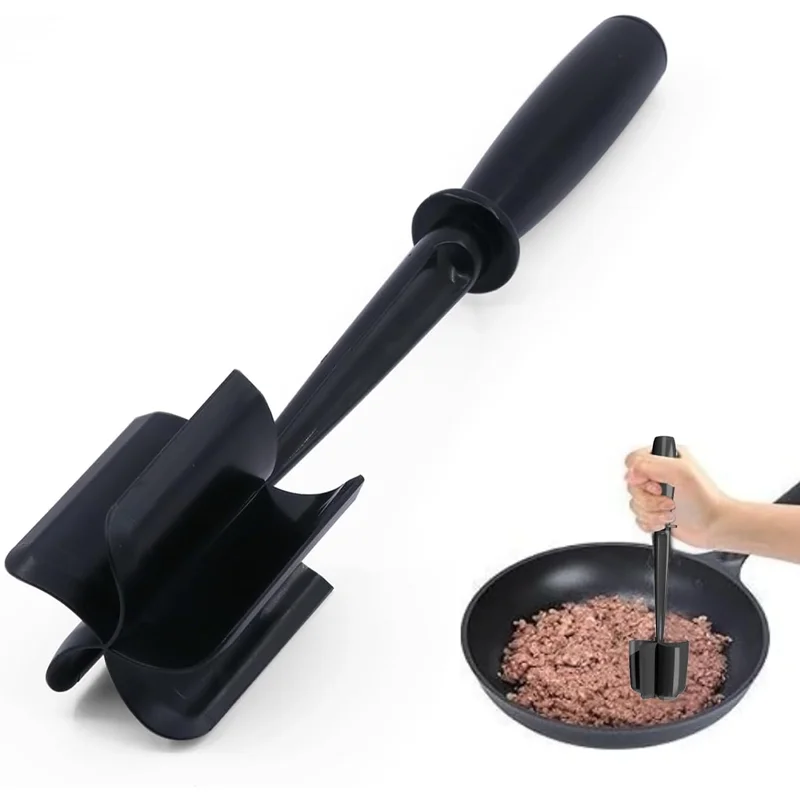 Picadora de carne, trituradora de hamburguesas, trituradora de carne Premium resistente al calor para carne molida, pavo molido y más picadora de mezcla antiadherente