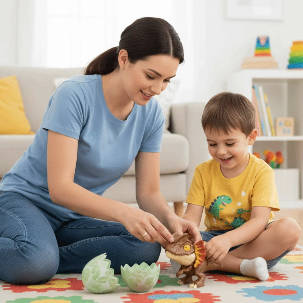 

Игрушечное яйцо динозавра с деформированным дизайном, подвижными суставами и функцией трансформации