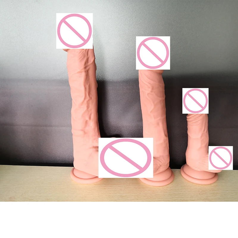 Realistic soft arge Dildo Sex Toy  for Women Fake Dick Suction Cup Silicone Realistic Dildos Penis Female Masturbation Erotic