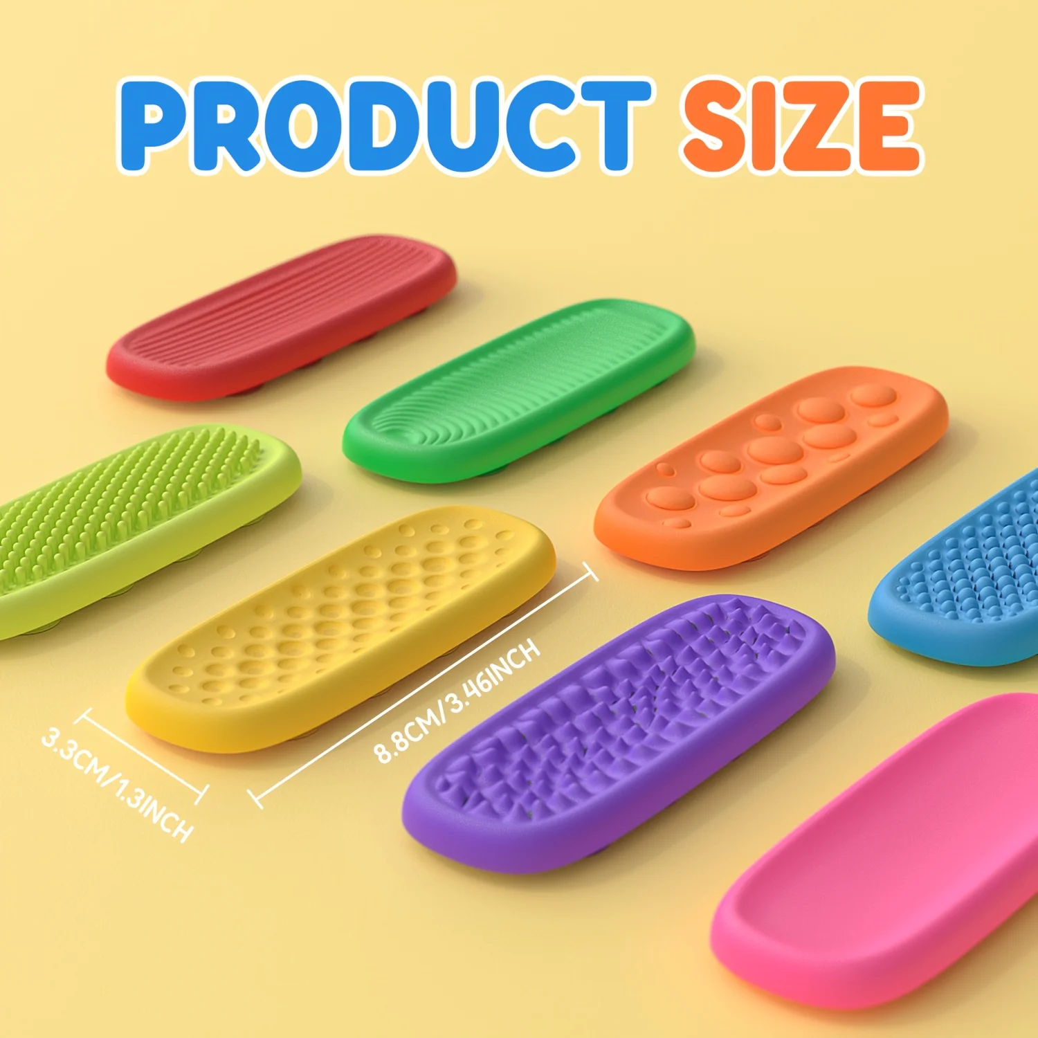 Sensory Wristband Kit Fidget Toy sensory Silicone Stone Textured  Calming Down Fidget Stress Relief Toys
