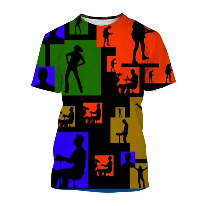 تي شيرت صيفي Depeche Mode Play Angel بطباعة ثلاثية الأبعاد كاجوال على طراز الهيب هوب على طراز الشارع وأكمام قصيرة رائعة