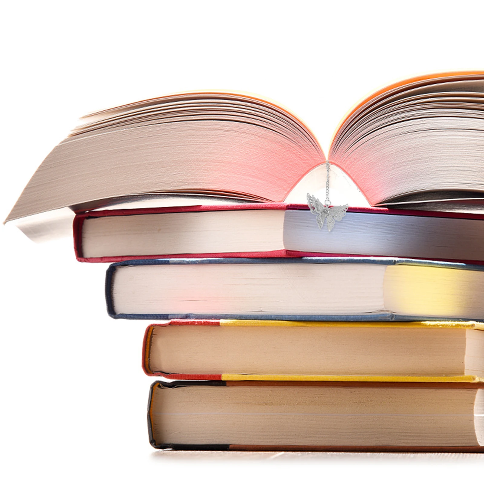 Metal Bookmark Chinese Style Exquisite Vintage Bookmarker Zinc Alloy Brass Shape Smooth Round Hollow Design