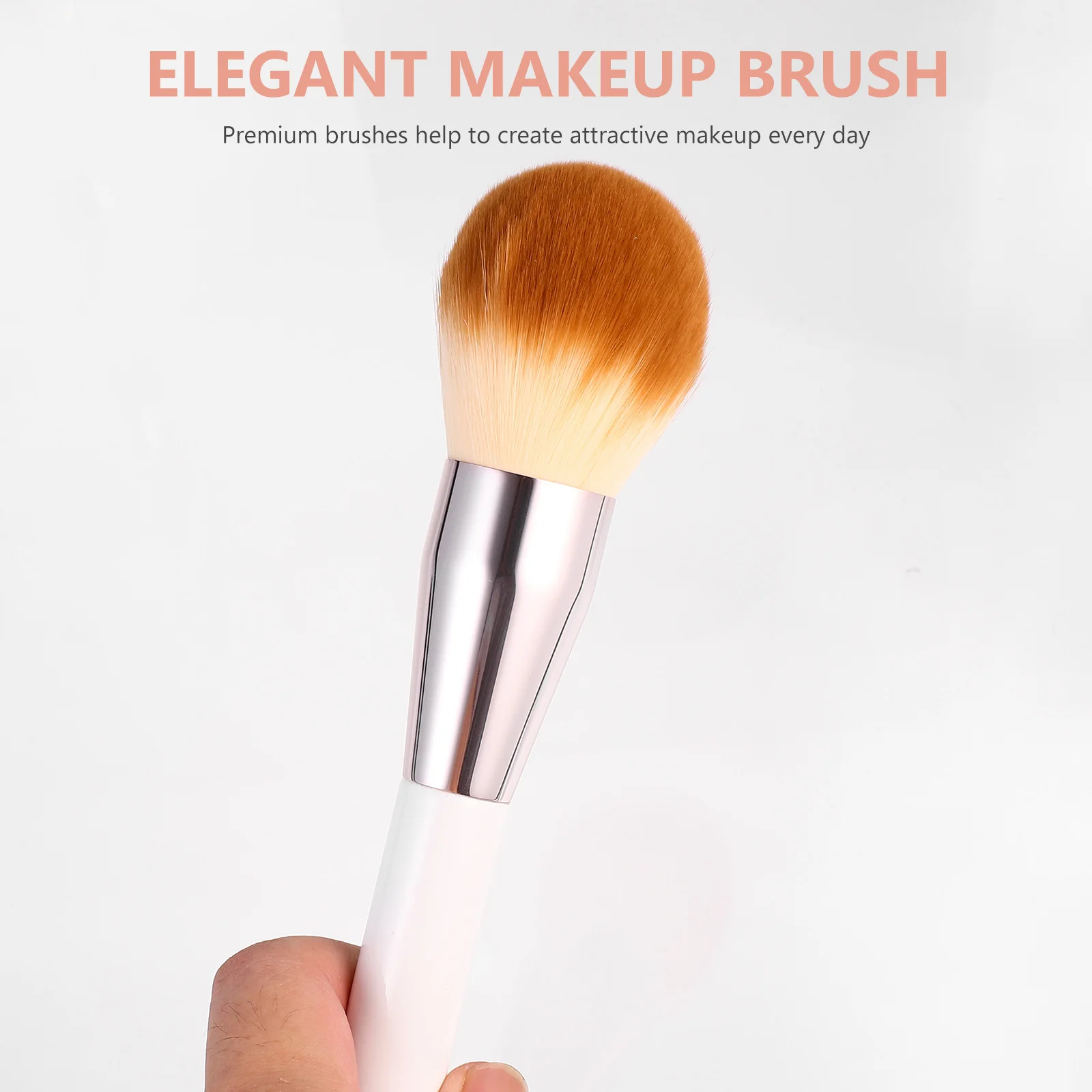 

Premium Synthetic Hair Makeup Foundation Brush High Density Soft Dense Silk Finish for Blending Liquid Cream Cosmetics Brush