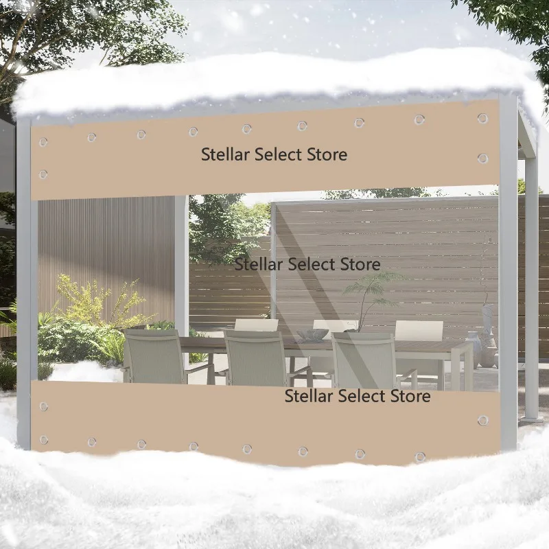 Consult before placing an order Waterproof Transparent PVC Tarpaulin With Eyelets 0.55mm Weatherproof Outdoor T
