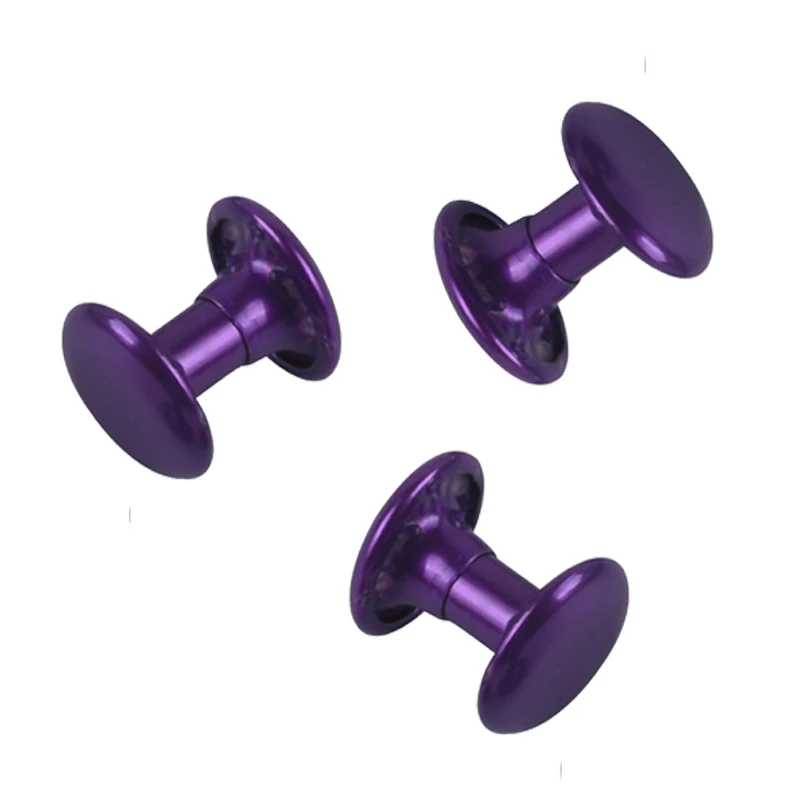 20pcs 8x8mm Purple Colors Rivets Metal Rivet Double Cap Rivets For Handbag,Belt Rivets