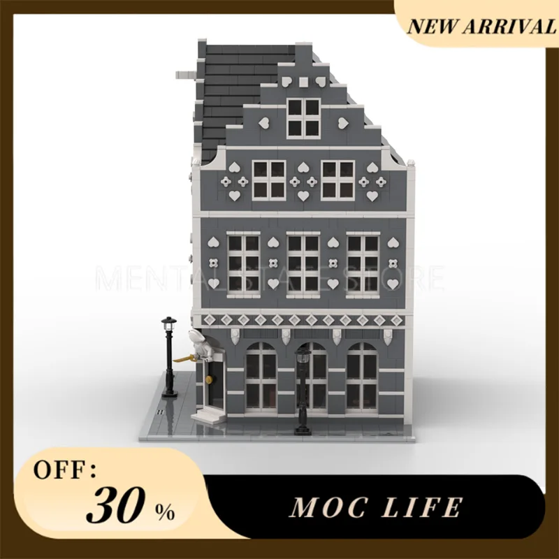 [4508PCS] Dostosowane MOC The "Flying Dutchman" Inn Kreatywny zestaw klocków budowlanych STEM Zabawki edukacyjne DIY Zestaw modeli konstrukcyjnych