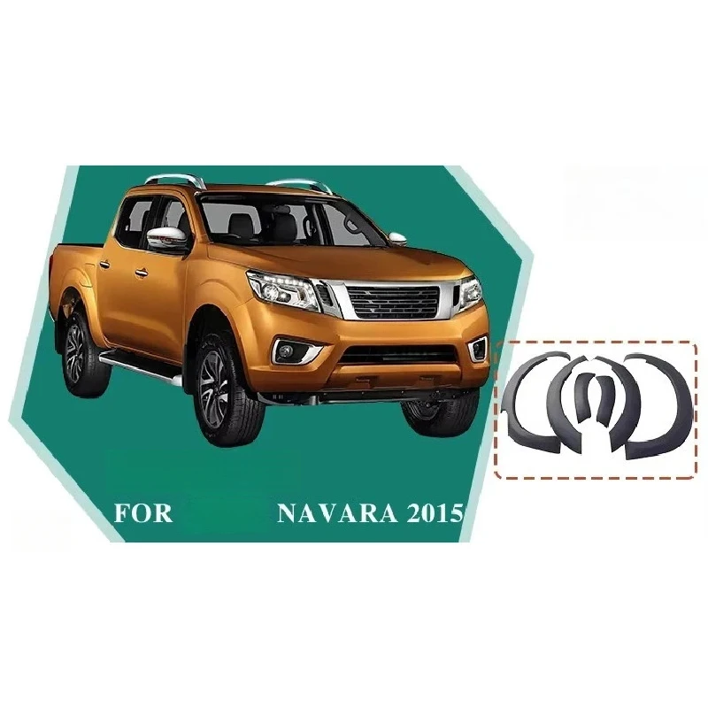 

Fits Nava 2015 NP300 / D40 — Wide-Body Flares / Wheel Arches (with Rivets)