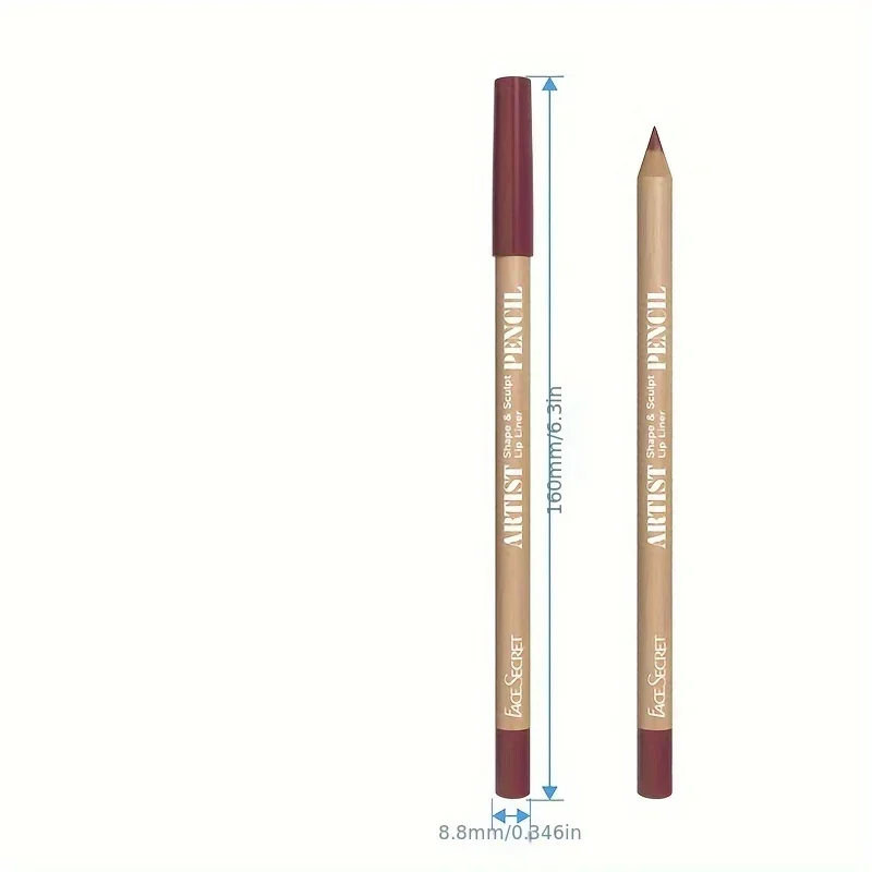 3-częściowy zestaw do makijażu ust Matowa konturówka do ust Długotrwała wodoodporna matowa konturówka do ust Matowa aksamitna szminka Kosmetyki do makijażu ust