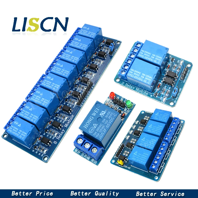 5v 1 2 4 6 8 channel relay module with optocoupler Relay Output 1 2 4 6 8 way relay module for arduino