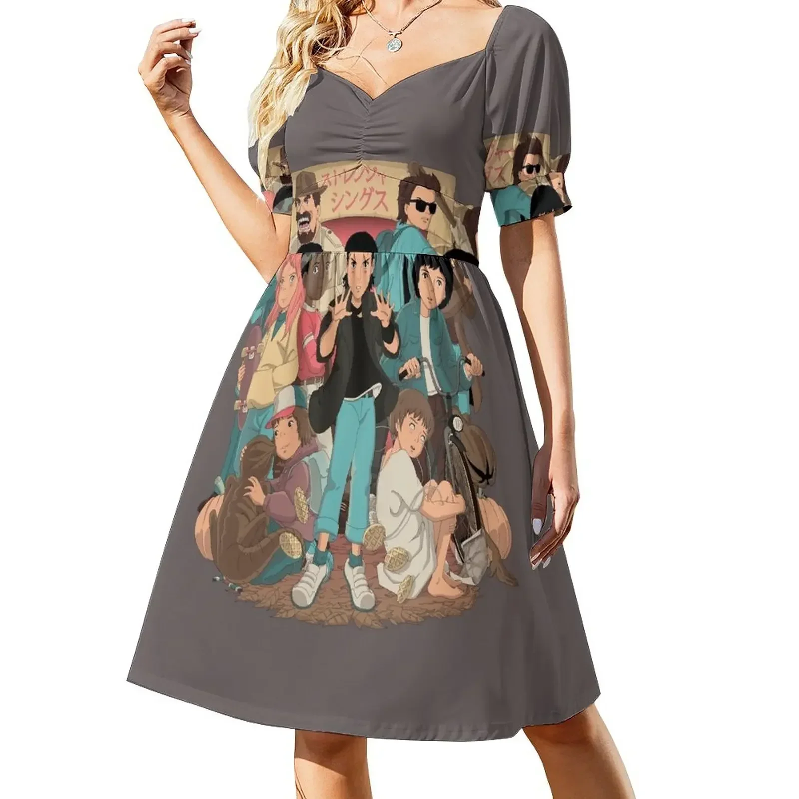 

Stranger Anime 2 Short-Sleeved Dress evening dress prom dress 2025 women clothes ceremony dresses