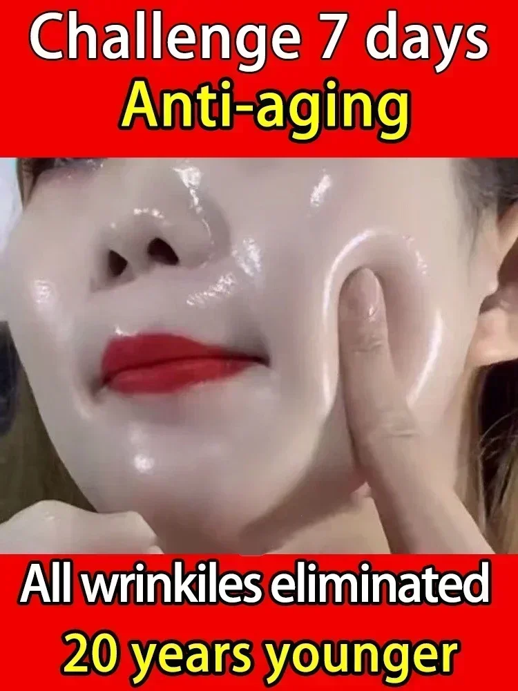 

Anti-aging wrinkle-removing facial serum to eliminate facial wrinkles, fine lines around the eyes, crow's feet and neck wrinkles