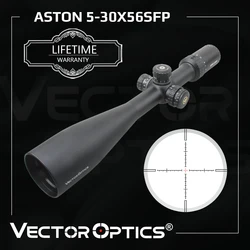 Vector Optics Aston 5-30x56 SFP Riflescope Wide F.O.V Sight With Turret Lock System & Illuminated Fit .308 Lapua Magnum 338