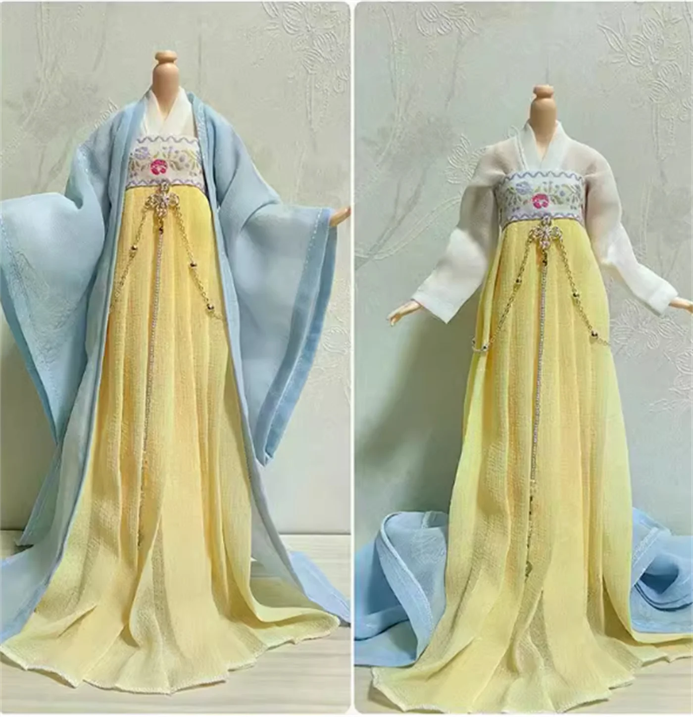

Платье Hanfu 1/6, женский Hanfu, красный, черный, белый, древний костюм, пальто, рубашка, одежда, модель халата для 12-дюймовой экшн-фигурки, игрушки для тела