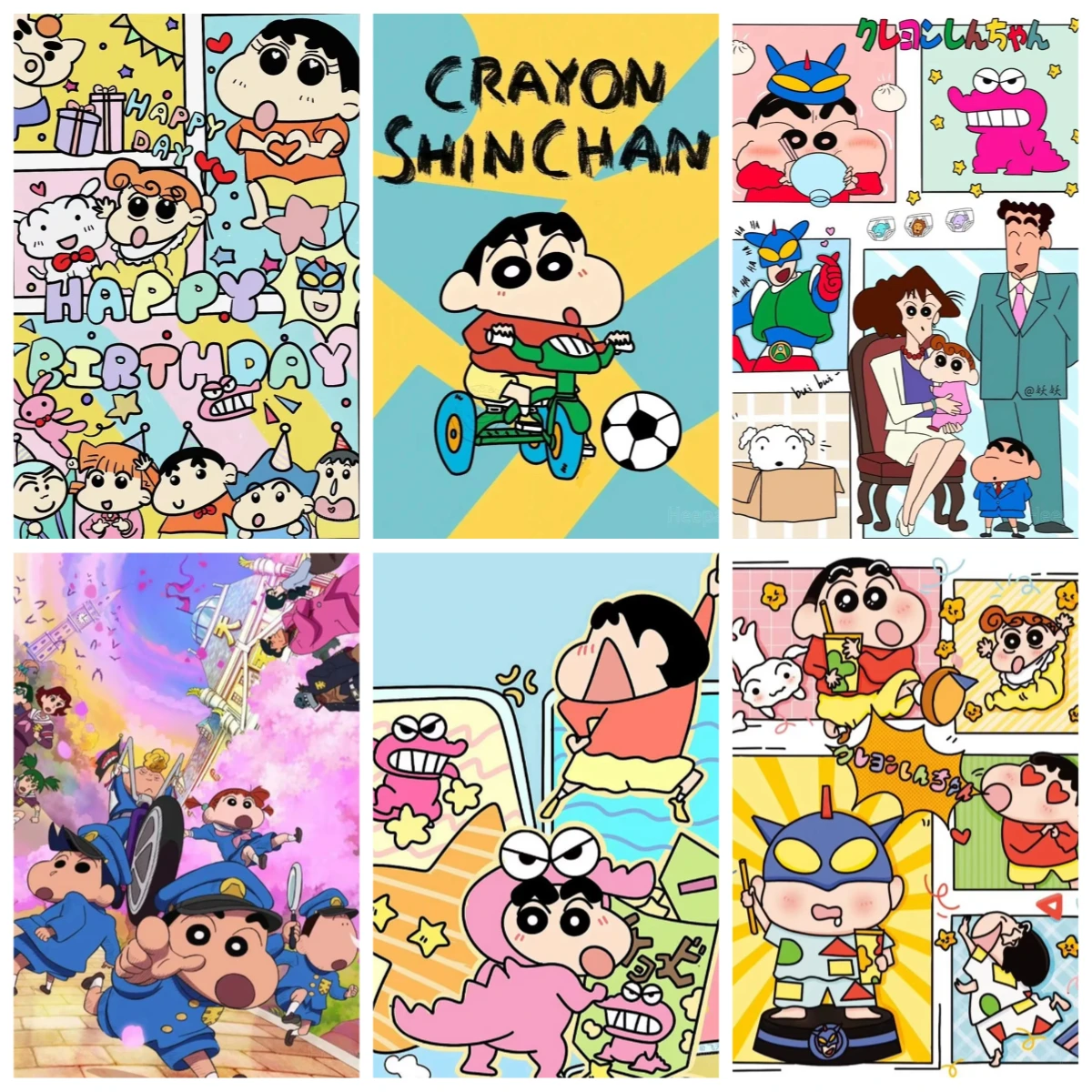 Cartoon Anime C-Crayons S-Shin C-Chan Jigsaw Puzzles 500/1000/1200/2000PCS Wall Decor for Living Room Bedroom Gift No Frame