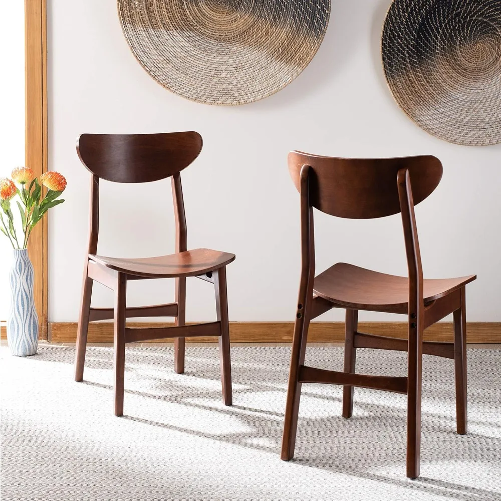 

Home Lucca Retro Walnut Dining Chair, Set of 2