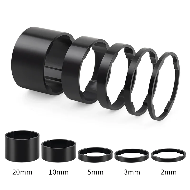 MUQZI Bike Aluminum Headset Spacer 1-1/8 Inch Fork Washer 2 3 5 10 20mm Stem Spacer Bicycle Accessories view 6