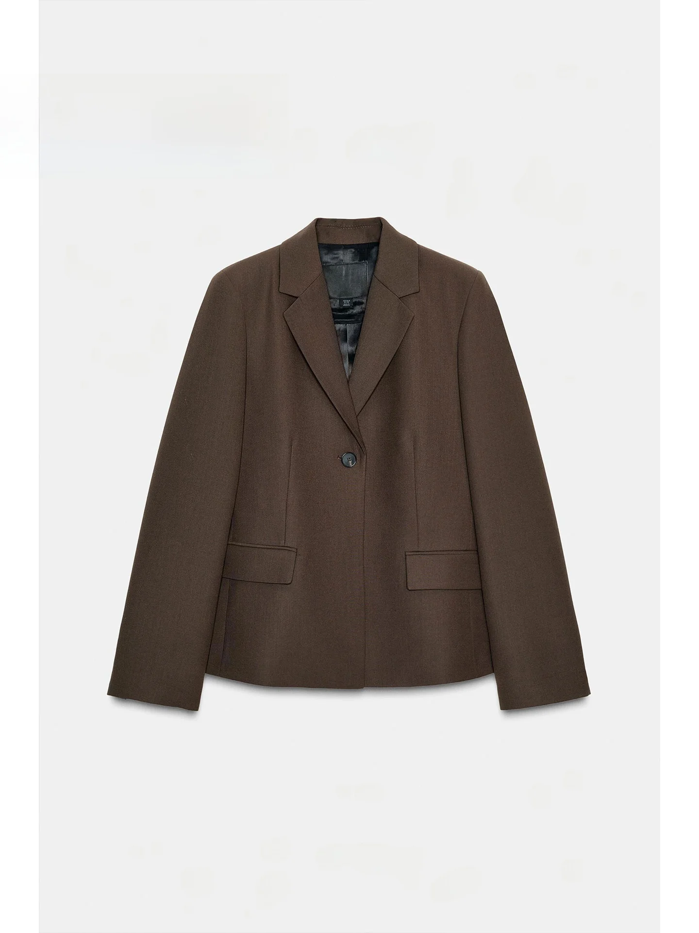 

Faionable Loose Fit Casual Mixed Fabric Women's Suit Jaet Winter 2025 Long Sve Commute Appropriate Sli Outerwear