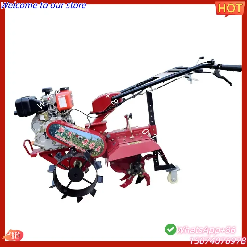 2026 178F Efficient Climbing Ditching Cultivators Tiller for Orchard Management