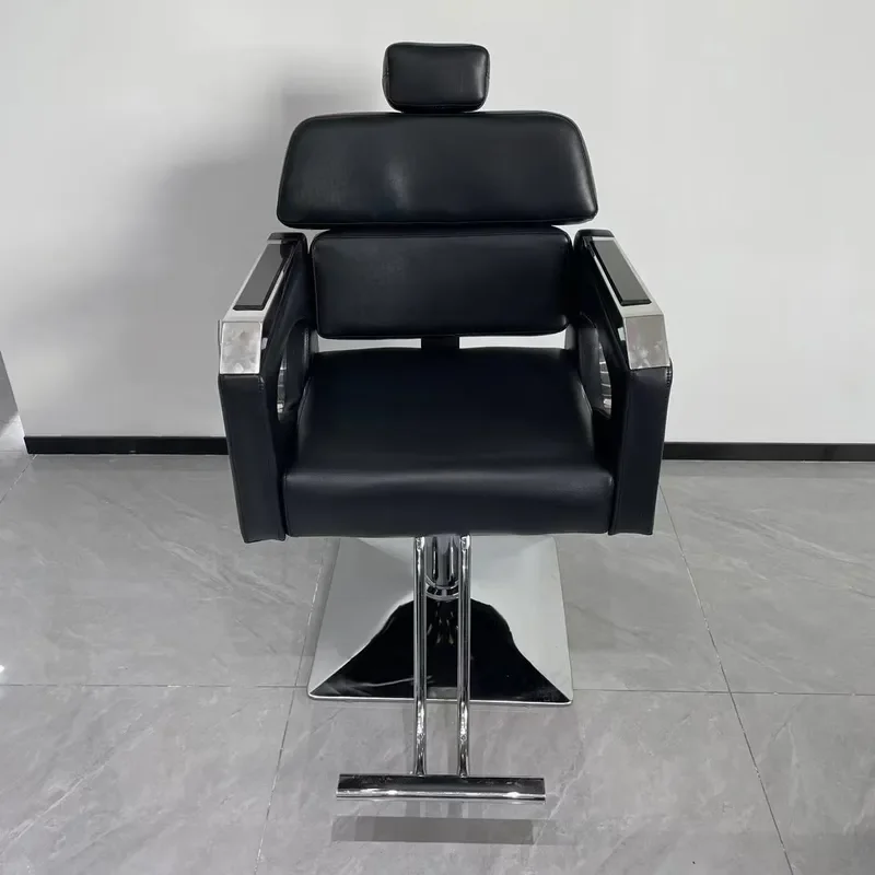 Hydraulic Barber Chair Rotating Salon Seat Adjustable Height Beauty Hairdressing Furniture for Shop Studio