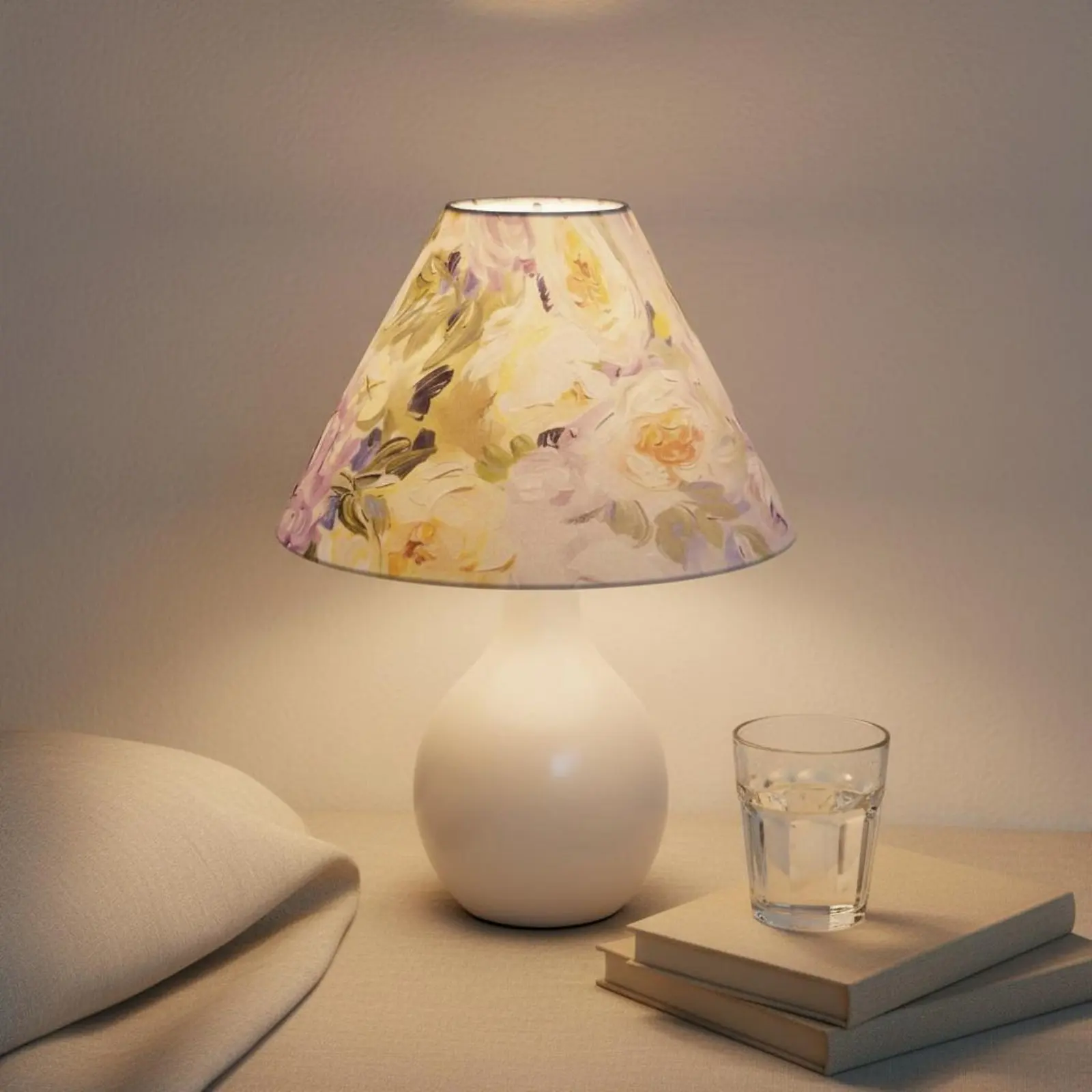 DIY Lampshade Handmade Printed Lampshade Printed Lamp Shade Lightweight Home Decor Vintage Design for Bedroom, Office
