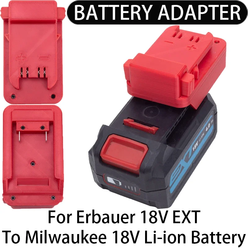 

Battery Adapter/Converter for Milwaukee 18V Li-ion tools to Erbauer 18V EXT Li-ion Battery Adapter power tool accessories