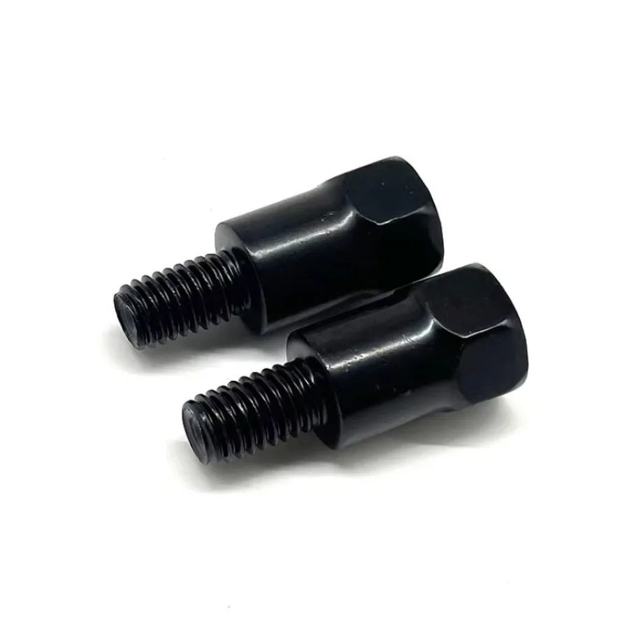 Motorcycle Rearview Mirrors Adapters M10 10MM M8 8MM Right Left Hand Thread Clockwise Anti-clock Conversion Bolt Screws 2pc