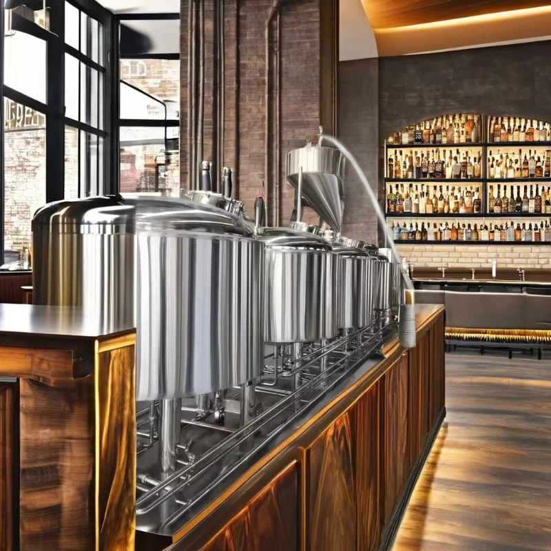 Craft beer system beer equipment, stainless steel 500L brewing kettle with pressure vessel for home brewing