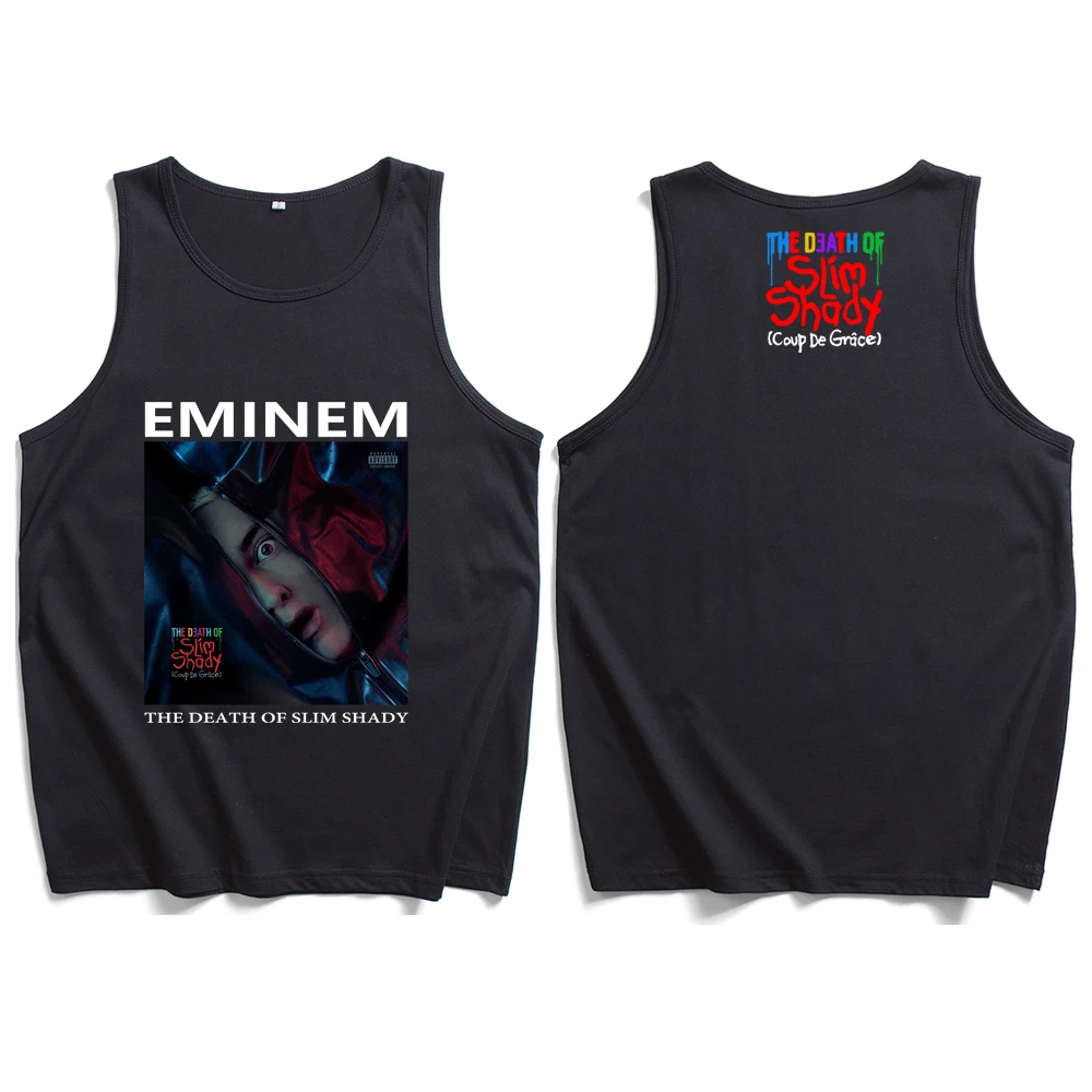 Eminem Houdini 2024 & Death of Slim Shady T-Shirt Sportswear Summer Vest Tank Tops